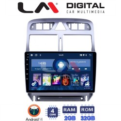 LM Digital - LM ZL4017 GPS Οθόνη OEM Multimedia Αυτοκινήτου για PEUGEOT 307 2001 > 2008 (BT/GPS/WIFI)