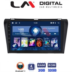 LM Digital - LM ZL4034 GPS Οθόνη OEM Multimedia Αυτοκινήτου για MAZDA 3 2009>2014 (BT/GPS/WIFI)