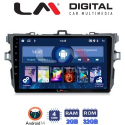 LM Digital - LM ZL4063 GPS Οθόνη OEM Multimedia Αυτοκινήτου για TOYOTA COROLLA 2006>2012 (BT/GPS/WIFI)