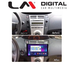 LM Digital - LM ZL4084 GPS Οθόνη OEM Multimedia Αυτοκινήτου για Τoyota Yaris 2006 > 2011 (BT/GPS/WIFI/GPRS)