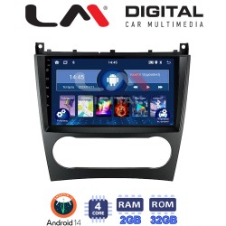 LM Digital - LM ZL4093 GPS Οθόνη OEM Multimedia Αυτοκινήτου για MERCEDES C class (W203) – CLC 2004>2008 (BT/GPS/WIFI)