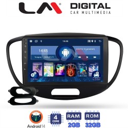 LM Digital - LM ZL4455 GPS Οθόνη OEM Multimedia Αυτοκινήτου για HYUNDAI i10 2008>2013 (BT/GPS/WIFI)