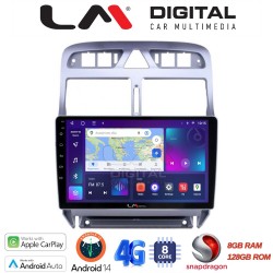 LM Digital - LM ZT8017 GPS Οθόνη OEM Multimedia Αυτοκινήτου για PEUGEOT 307 2001 > 2008 (CarPlay/AndroidAuto/BT/GPS/WIFI/GPRS)