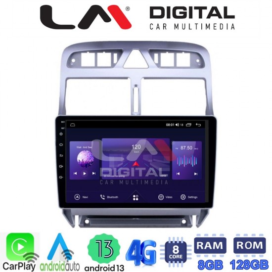 LM Digital - LM ZT8017 GPS Οθόνη OEM Multimedia Αυτοκινήτου για PEUGEOT 307 2001 > 2008 (CarPlay/AndroidAuto/BT/GPS/WIFI/GPRS)