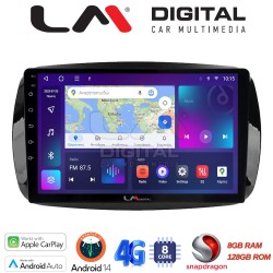 LM Digital - LM ZT8029 GPS Οθόνη OEM Multimedia Αυτοκινήτου για SMART ForTwo 2015> (CarPlay/AndroidAuto/BT/GPS/WIFI/GPRS)