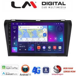 LM Digital - LM ZT8034 GPS Οθόνη OEM Multimedia Αυτοκινήτου για MAZDA 3 2009>2014 (CarPlay/AndroidAuto/BT/GPS/WIFI/GPRS)