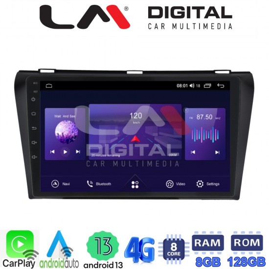 LM Digital - LM ZT8034 GPS Οθόνη OEM Multimedia Αυτοκινήτου για MAZDA 3 2009>2014 (CarPlay/AndroidAuto/BT/GPS/WIFI/GPRS)
