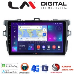LM Digital - LM ZT8063 GPS Οθόνη OEM Multimedia Αυτοκινήτου για TOYOTA COROLLA 2006>2012 (CarPlay/AndroidAuto/BT/GPS/WIFI/GPRS)