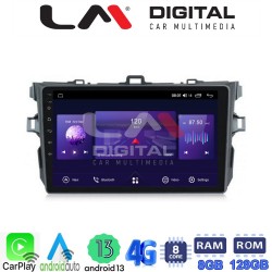 LM Digital - LM ZT8063 GPS Οθόνη OEM Multimedia Αυτοκινήτου για TOYOTA COROLLA 2006>2012 (CarPlay/AndroidAuto/BT/GPS/WIFI/GPRS)