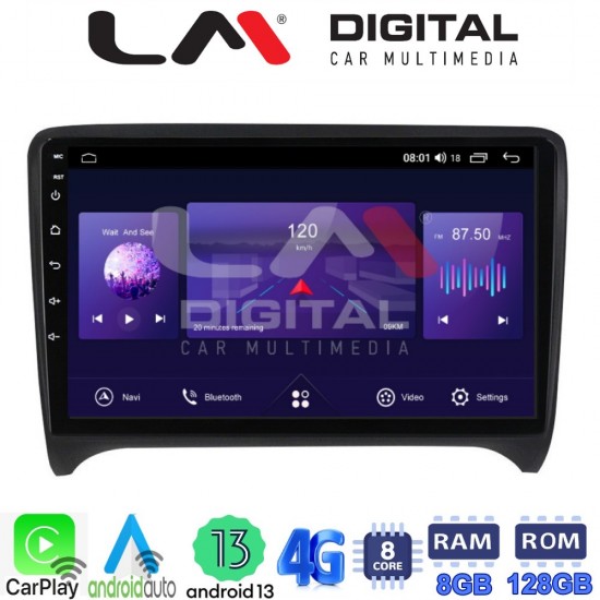 LM Digital - LM ZT8078 GPS Οθόνη OEM Multimedia Αυτοκινήτου για AUDI TT 2007 > 2014 (CarPlay/AndroidAuto/BT/GPS/WIFI/GPRS)