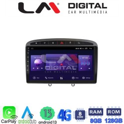 LM Digital - LM ZT8083 GPS Οθόνη OEM Multimedia Αυτοκινήτου για PG 308 2007>2012 (CarPlay/AndroidAuto/BT/GPS/WIFI/GPRS)