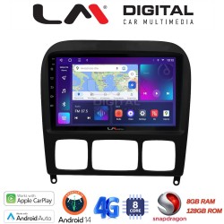 LM Digital - LM ZT8220 GPS Οθόνη OEM Multimedia Αυτοκινήτου για MERCEDES S (W220) 1998>2005 (CarPlay/AndroidAuto/BT/GPS/WIFI/GPRS)