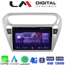 LM Digital - LM ZT8294 GPS Οθόνη OEM Multimedia Αυτοκινήτου για Citroen Elyse '13> Peugeot 301 '13> (CarPlay/AndroidAuto/BT/GPS/WIFI/GPRS)