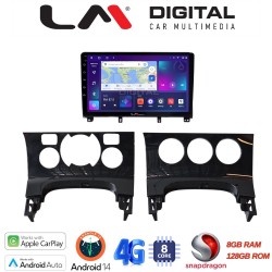 LM Digital - LM ZT8323 GPS Οθόνη OEM Multimedia Αυτοκινήτου για PEUGEOT 3008 2009>2016 & 206 2002>2006 (CarPlay/AndroidAuto/BT/GPS/WIFI/GPRS)