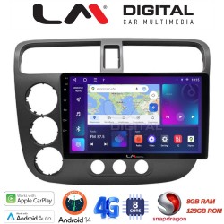LM Digital - LM ZT8373 GPS Οθόνη OEM Multimedia Αυτοκινήτου για HONDA CIVIC 4πορτο 2001 > 2006 (CarPlay/AndroidAuto/BT/GPS/WIFI/GPRS)