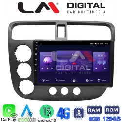 LM Digital - LM ZT8373 GPS Οθόνη OEM Multimedia Αυτοκινήτου για HONDA CIVIC 4πορτο 2001 > 2006 (CarPlay/AndroidAuto/BT/GPS/WIFI/GPRS)