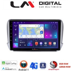 LM Digital - LM ZT8374 GPS Οθόνη OEM Multimedia Αυτοκινήτου για PEUGEOT 208-2008 2012> (CarPlay/AndroidAuto/BT/GPS/WIFI/GPRS)