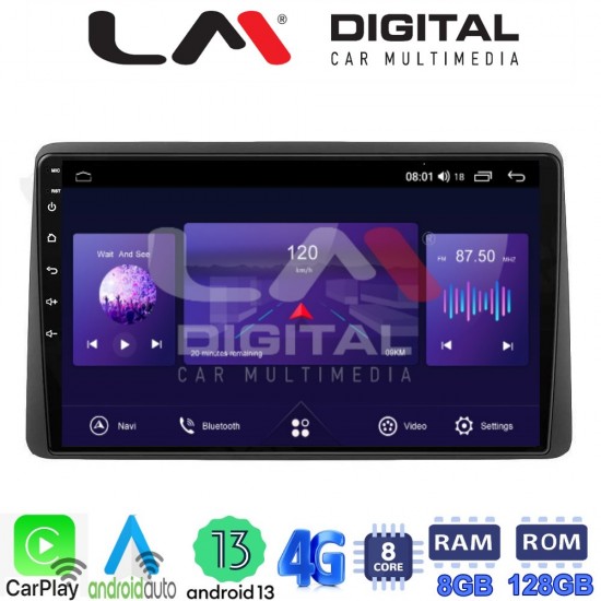 LM Digital - LM ZT8434 GPS Οθόνη OEM Multimedia Αυτοκινήτου για DACIA DUSTER 2019> (CarPlay/AndroidAuto/BT/GPS/WIFI/GPRS)