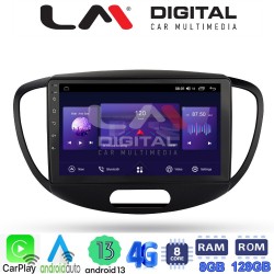 LM Digital - LM ZT8455 GPS Οθόνη OEM Multimedia Αυτοκινήτου για HYUNDAI i10 2008>2013 (CarPlay/AndroidAuto/BT/GPS/WIFI/GPRS)