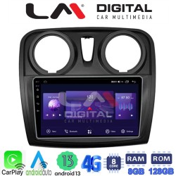 LM Digital - LM ZT8457 GPS Οθόνη OEM Multimedia Αυτοκινήτου για Dacia Santero 2012 > 2019 (CarPlay/AndroidAuto/BT/GPS/WIFI/GPRS)