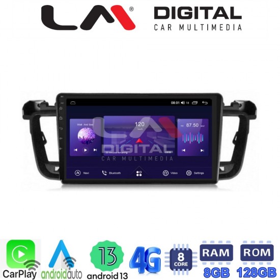 LM Digital - LM ZT8509 GPS Οθόνη OEM Multimedia Αυτοκινήτου για PEUGEOT 508 2010>2017 (CarPlay/AndroidAuto/BT/GPS/WIFI/GPRS)