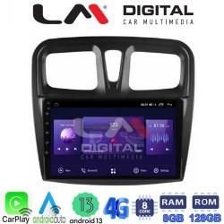 LM Digital - LM ZT8557 GPS Οθόνη OEM Multimedia Αυτοκινήτου για Dacia Santero 2012 > 2020 (CarPlay/AndroidAuto/BT/GPS/WIFI/GPRS)