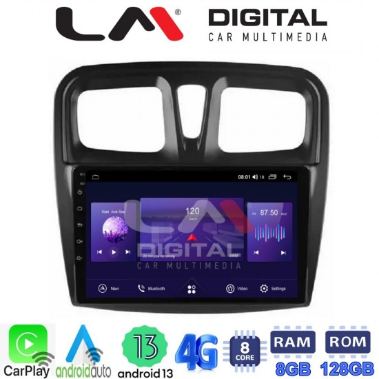 LM Digital - LM ZT8557 GPS Οθόνη OEM Multimedia Αυτοκινήτου για Dacia Santero 2012 > 2020 (CarPlay/AndroidAuto/BT/GPS/WIFI/GPRS)