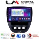 LM Digital - LM ZT8560 GPS Οθόνη OEM Multimedia Αυτοκινήτου για Aygo & C1 & 107 '05>'14 (CarPlay/AndroidAuto/BT/GPS/WIFI/GPRS)