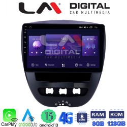 LM Digital - LM ZT8560 GPS Οθόνη OEM Multimedia Αυτοκινήτου για Aygo & C1 & 107 '05>'14 (CarPlay/AndroidAuto/BT/GPS/WIFI/GPRS)
