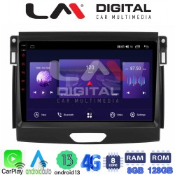 LM Digital - LM ZT8574 GPS Οθόνη OEM Multimedia Αυτοκινήτου για Ford Ranger 2015 > 2020 (CarPlay/AndroidAuto/BT/GPS/WIFI/GPRS)