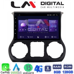 LM Digital - LM ZT8745 GPS Οθόνη OEM Multimedia Αυτοκινήτου για JEEP WRANGLER 2011>2018 (CarPlay/AndroidAuto/BT/GPS/WIFI/GPRS)