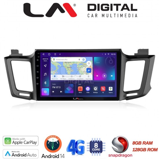 LM Digital - LM ZT8947 GPS Οθόνη OEM Multimedia Αυτοκινήτου για TOYOTA RAV 4 2013 > 2020 (CarPlay/AndroidAuto/BT/GPS/WIFI/GPRS)