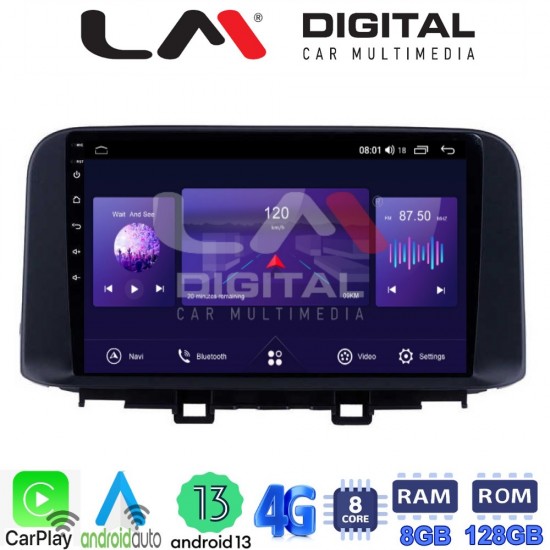 LM Digital - LM ZT8961 GPS Οθόνη OEM Multimedia Αυτοκινήτου για HYUNDAI KONA mod.2017> (CarPlay/AndroidAuto/BT/GPS/WIFI/GPRS)