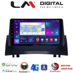 LM Digital - LM ZT8138 GPS Οθόνη OEM Multimedia Αυτοκινήτου για Renault Megane2 2002 > 2008 (CarPlay/AndroidAuto/BT/GPS/WIFI/GPRS)