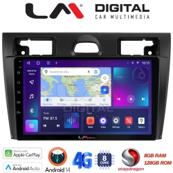 LM Digital - LM ZT8140B GPS Οθόνη OEM Multimedia Αυτοκινήτου για Ford Fiesta 2006 -> 2008 (CarPlay/AndroidAuto/BT/GPS/WIFI/GPRS)