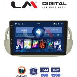 LM Digital - LM ZL4315 GPS Οθόνη OEM Multimedia Αυτοκινήτου για Fiat 500 2007 > 2016 (BT/GPS/WIFI)
