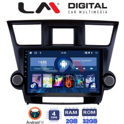 LM Digital - LM ZL4089 GPS Οθόνη OEM Multimedia Αυτοκινήτου για Toyota Highlander 2008 > 2015 (BT/GPS/WIFI/GPRS)