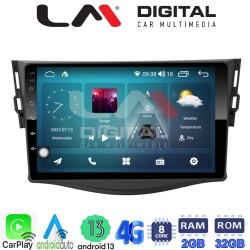 LM Digital - LM ZR8018 GPS Οθόνη OEM Multimedia Αυτοκινήτου για TOYOTA RAV4 2006 > 2012 (CarPlay/AndroidAuto/BT/GPS/WIFI/GPRS)