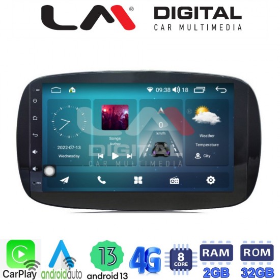 LM Digital - LM ZR8029 GPS Οθόνη OEM Multimedia Αυτοκινήτου για SMART ForTwo 2015> (CarPlay/AndroidAuto/BT/GPS/WIFI/GPRS)