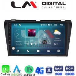 LM Digital - LM ZR8034 GPS Οθόνη OEM Multimedia Αυτοκινήτου για MAZDA 3 2009>2014 (CarPlay/AndroidAuto/BT/GPS/WIFI/GPRS)