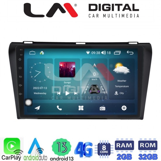 LM Digital - LM ZR8034 GPS Οθόνη OEM Multimedia Αυτοκινήτου για MAZDA 3 2009>2014 (CarPlay/AndroidAuto/BT/GPS/WIFI/GPRS)
