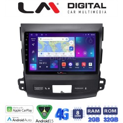 LM Digital - LM ZR8056 GPS Οθόνη OEM Multimedia Αυτοκινήτου για OUTLANDER, C CROSSER,4007 2006>2012 (CarPlay/AndroidAuto/BT/GPS/WIFI/GPRS)
