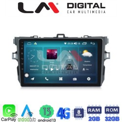 LM Digital - LM ZR8063 GPS Οθόνη OEM Multimedia Αυτοκινήτου για TOYOTA COROLLA 2006>2012 (CarPlay/AndroidAuto/BT/GPS/WIFI/GPRS)