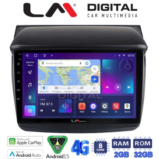 LM Digital - LM ZR8094 GPS Οθόνη OEM Multimedia Αυτοκινήτου για MITSUBISHI L200 2006 > 2014 (CarPlay/AndroidAuto/BT/GPS/WIFI/GPRS)