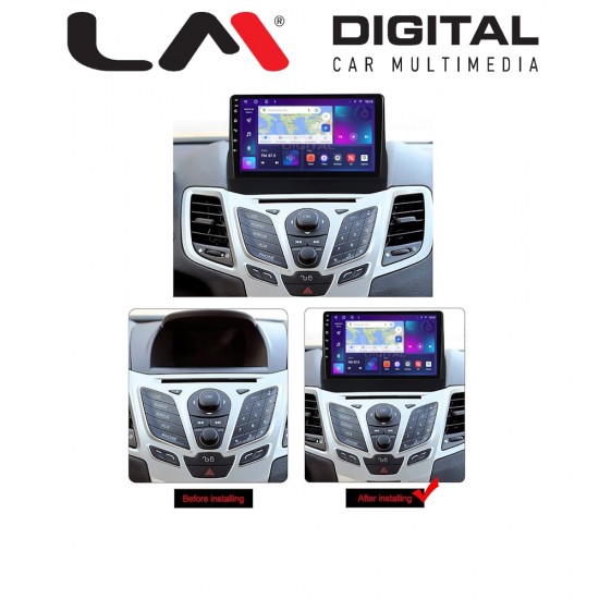 LM Digital - LM ZR8152 GPS Οθόνη OEM Multimedia Αυτοκινήτου για FORD FIESTA 2008>2017 (CarPlay/AndroidAuto/BT/GPS/WIFI/GPRS)