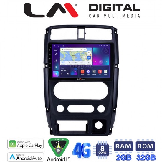 LM Digital - LM ZR8186 GPS Οθόνη OEM Multimedia Αυτοκινήτου για SUZUKI JIMNY 2007 > 2018 (CarPlay/AndroidAuto/BT/GPS/WIFI/GPRS)
