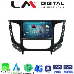 LM Digital - LM ZR8230 GPS Οθόνη OEM Multimedia Αυτοκινήτου για Mitsubishi L200 2014 >Μόνο για αυτοκίνητα με Κλιματισμό (CarPlay/AndroidAuto/BT/GPS/WIFI/GPRS)