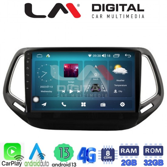 LM Digital - LM ZR8253 GPS Οθόνη OEM Multimedia Αυτοκινήτου για JEEP COMPASS 2017> (CarPlay/AndroidAuto/BT/GPS/WIFI/GPRS)