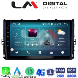 LM Digital - LM ZR8284 GPS Οθόνη OEM Multimedia Αυτοκινήτου για VW T-ROC & T-CROSS 2017> (CarPlay/AndroidAuto/BT/GPS/WIFI/GPRS)