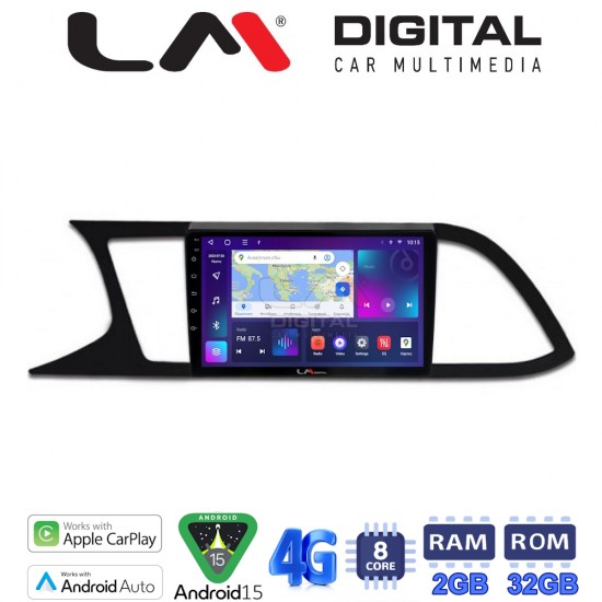 LM Digital - LM ZR8306 GPS Οθόνη OEM Multimedia Αυτοκινήτου για SEAT LEON 2012> (CarPlay/AndroidAuto/BT/GPS/WIFI/GPRS)